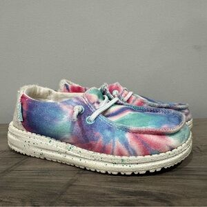 Hey Dude Rose Candy Tie Dye Casual Shoes Size 9